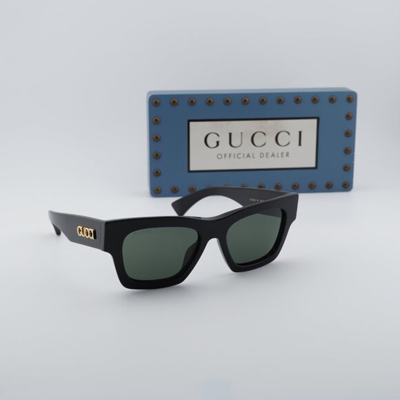 Gucci GG1835S 001 Square Sunglasses - Black\\Grey main image 7